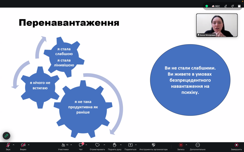 Онлайн-зустріч “Внутрішня опора в дії: як зберігати стійкість і вести інших”