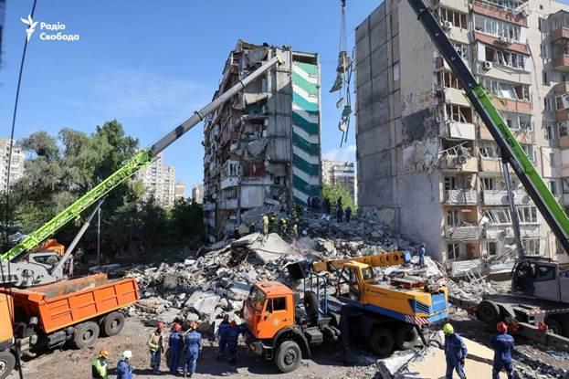 Aftermath of the russian attack in Darnytskyi district of Kyiv, 14 May 2026. Photo: from social media