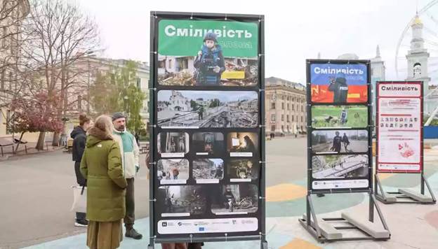 Photo exhibition in Kyiv: ‘The Power of Words’. Photo: Detector Media