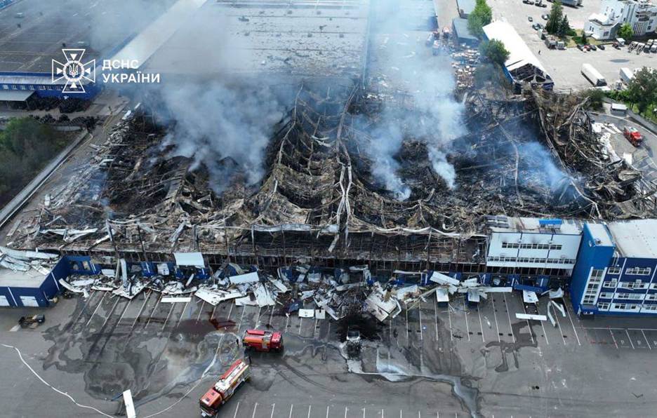 Aftermath of the Russian attack on 24 May 2026 in Kyiv Oblast. Photo: State Emergency Service of Ukraine