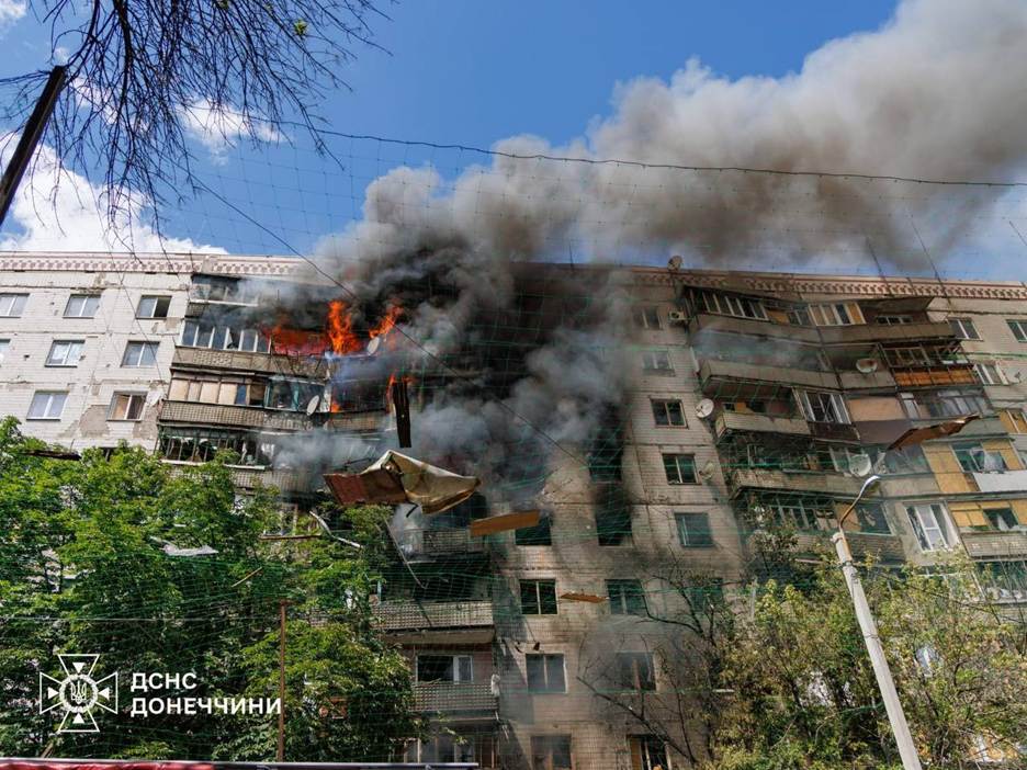 The aftermath of the Russian attack in Kramatorsk, June 17, 2026. Photo: State Emergency Service of Donetsk Region (SES of Donetsk Oblast).