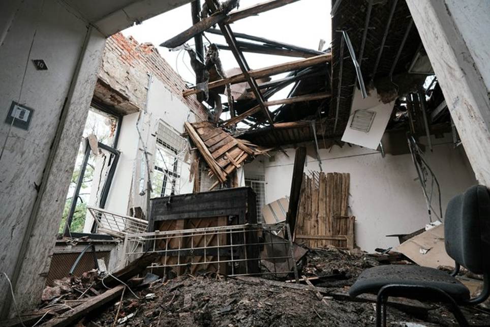 Aftermath of the russian strike on the art museum in Kharkiv, 15 June 2026. Photo from social media