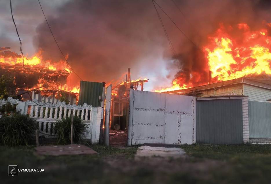 Aftermath of a russian strike in Hlukhiv, 21 June 2026. Photo: Sumy Regional Military Administration