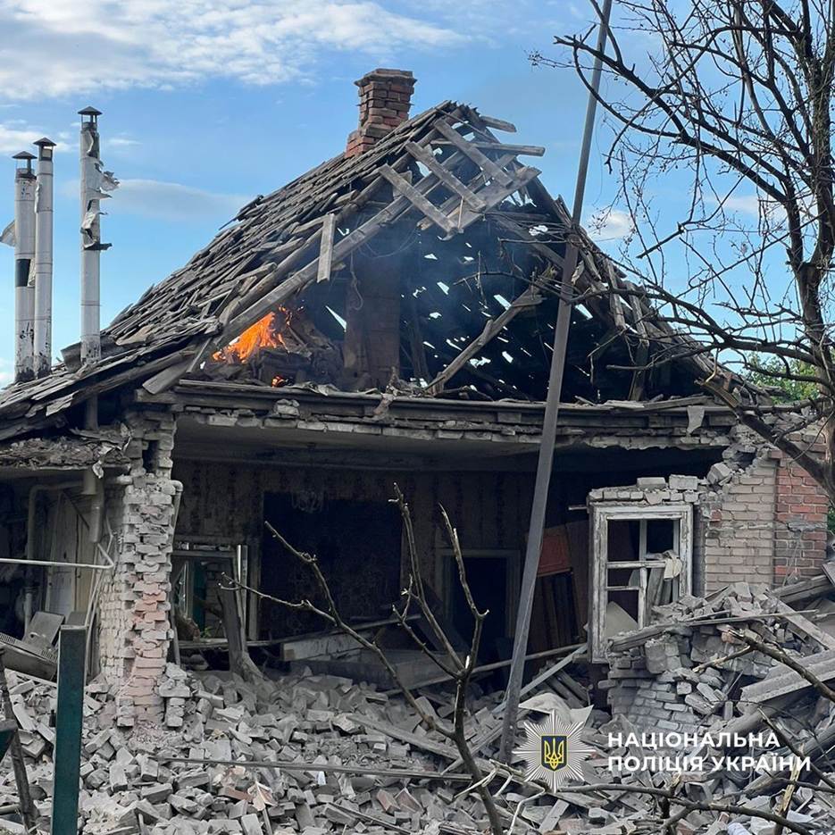 Consequences of Russian attacks in Donetsk region, June 17, 2026. Photo: National Police.