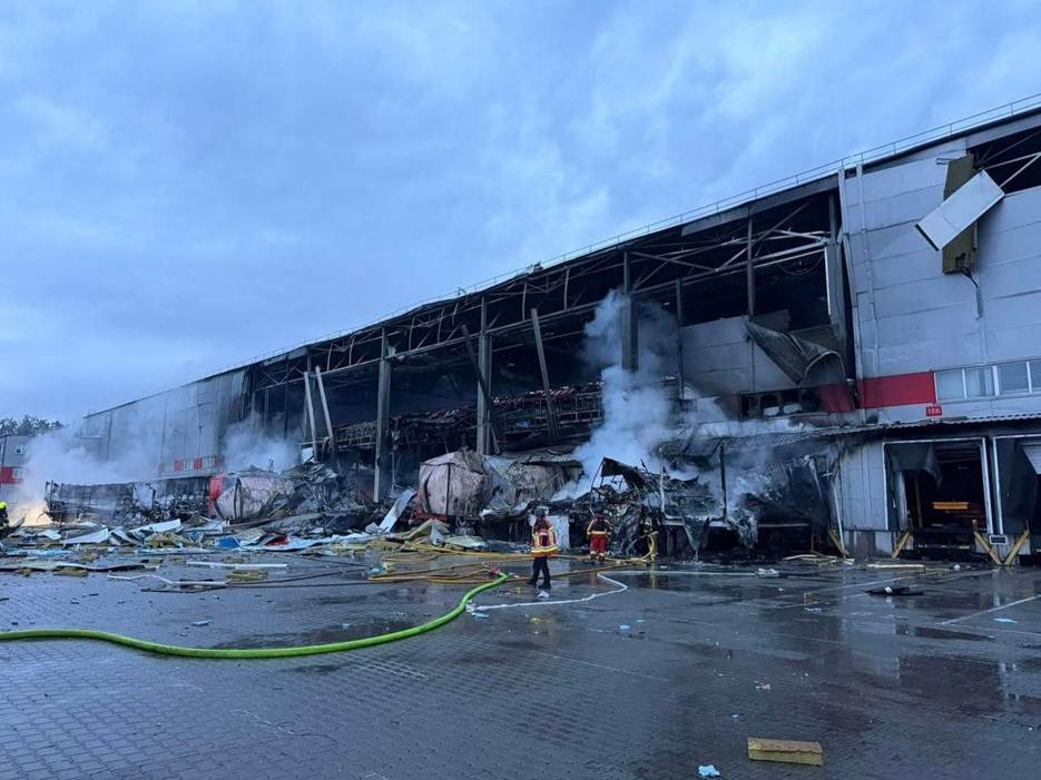 The aftermath of a massive russian attack in Kyiv oblast, 15 June 2026. Photo: from social media
