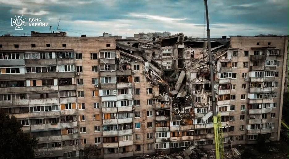 The aftermath of russia’s large-scale overnight attack on Kyiv, 6 July 2026. Photo: State Emergency Service of Ukraine