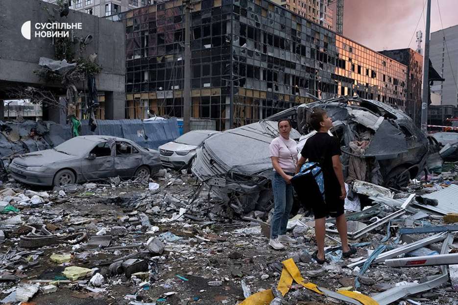 The aftermath of russia’s large-scale overnight attack on Kyiv, 6 July 2026. Photo: social media