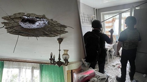 Cluster munition hit an apartment house, killed a civilian, and injured two more russian crimes in Ukraine