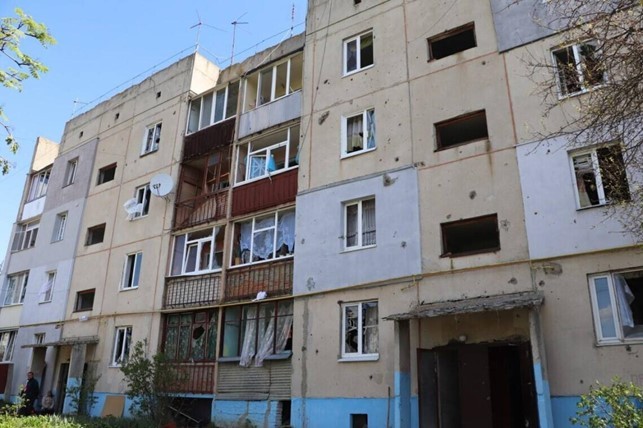 In the morning of August 15, russian aggressors shelled residential area of the city of Kharkiv