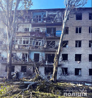 photo 3 On July 26, four towns and six villages were under fire. A civilian was killed, and one more was injured. 23 houses were damaged. Ukraine war